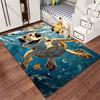 Joyful turtle underwater adventure carpet Yoga living room room decor children's crawling mat doormat area rug games mat
