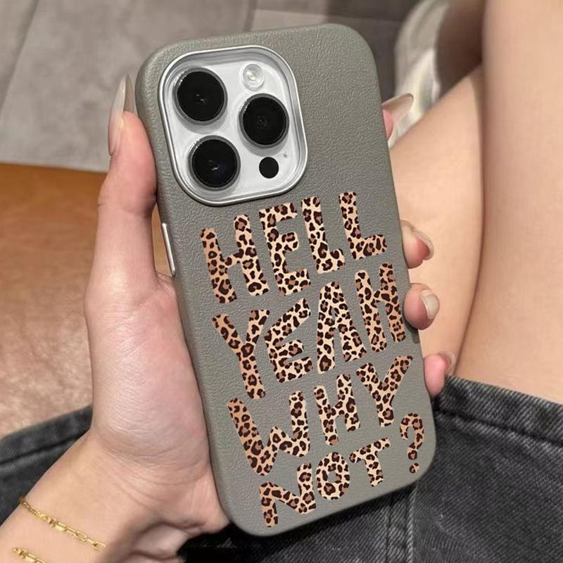 

Leopard Print Letter Phone Case For Samsung Galaxy A16 A36 A56 A26 A25 A55 A54 Cover For S25 S24 S23 S22 Ultra Plus S21 FE Funda Galaxy A13 4G