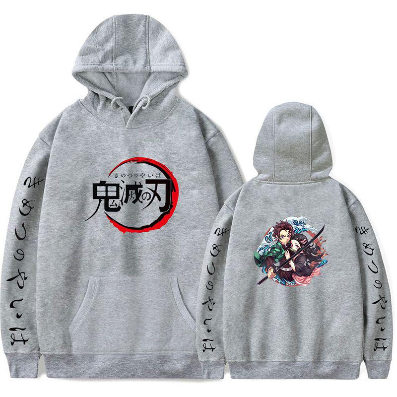 Cozy Demon Slayer Kimetsu No Yaiba Hoodie For Anime Fans With Long Sleeves