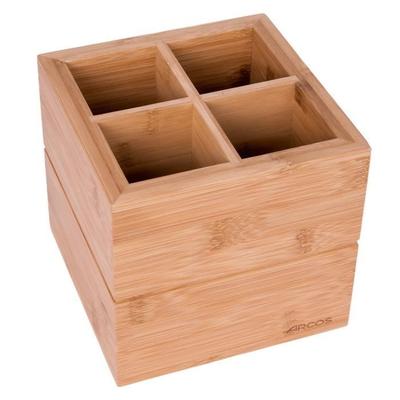 Utensil Holder - ARCOS - Bamboo Stand - Brown - 150 X 160 X 160 Mm - Modern Design