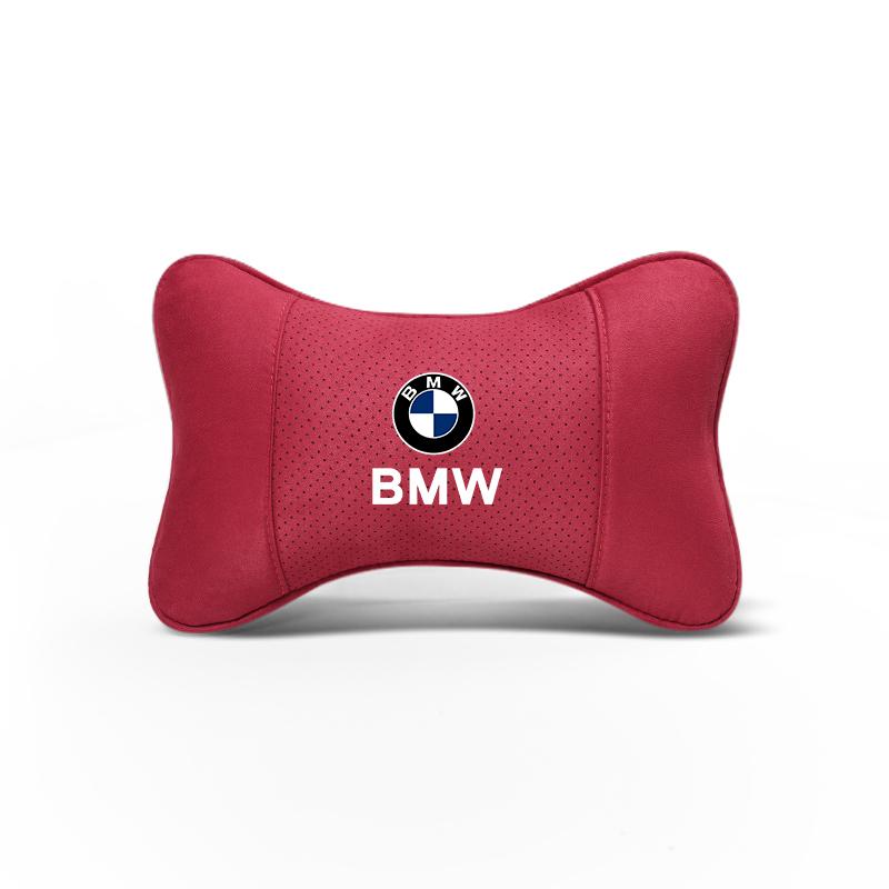 1pcs Car Headrest with Soft Suede Upholstery Valve Cap For BMW X1 X2 X3 X5 X4 X6 X7 iX3 F20 F10 F07 E70 E46 E90 E92 E60 E39