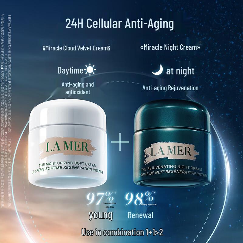 La Mer Skincare Gift Set: Night Cream & The Moisturizing Soft Cream