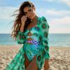 New Arrival V-Neck One Piece Swimsuit 2025 Sexy Floral Print Swimwear Women Beach Cover Up Bathing Suit Beachwear Swimsuit Swim