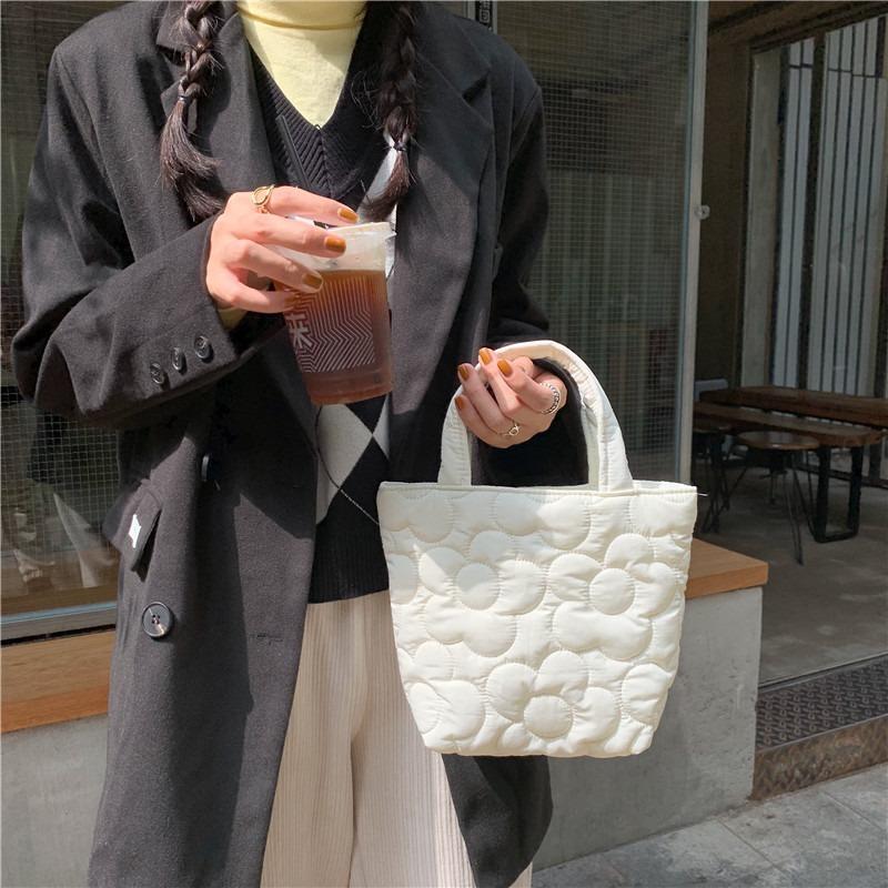 11 Sweet Quilted Handheld Bento Bag Snack Storage Bag Baby Stroller Hanging Bag
