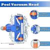 Upgraded Pool Vacuum Kit, 115cm Hot Tub Cleaner with Telescopic Pole, Brush and Mesh Leaf Bag, Pond Hoover Jet