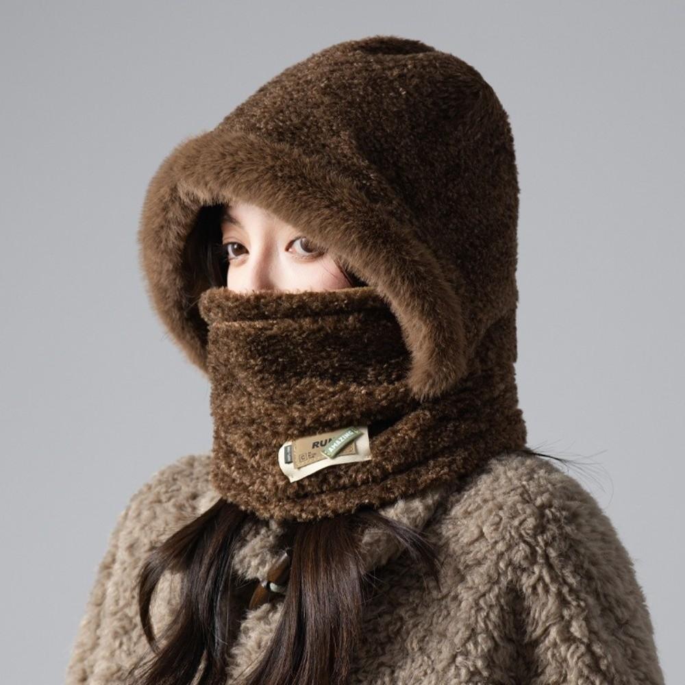 

Сохраняющая тепло балаклава, шапка, маска для велоспорта, защищающая от холода, модные шапки-пуловеры, спорт на открытом воздухе кофейный