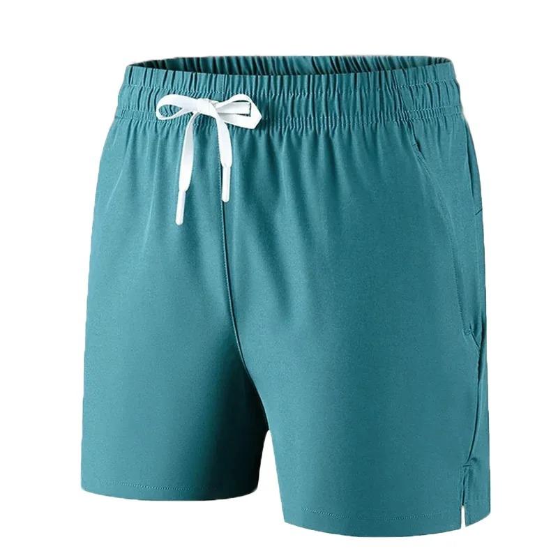 

Летние мужские быстросохнущие спортивные штаны из ледяного шелка, удобные пляжные шорты, шорты для бега, баскетбольные штаны, эластичная талия XXXXL синий