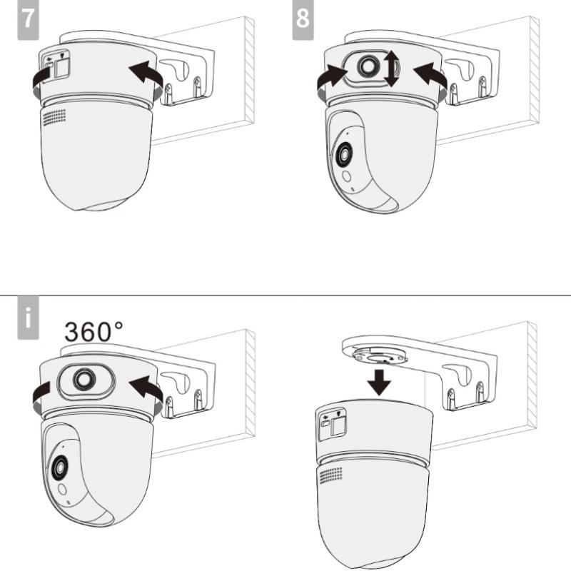 3pcsCamera Mounting Bracket Holder Home Camera Wall Mount Bracketfor TA3/TP7 Series/TA2 Security Accessories Hardware