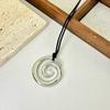 Fashion Jewelry Heart Necklace Black Wax Rope Charm Irregular Metal Pendant Necklaces Clavicle Chain for Couple Birthday Gift