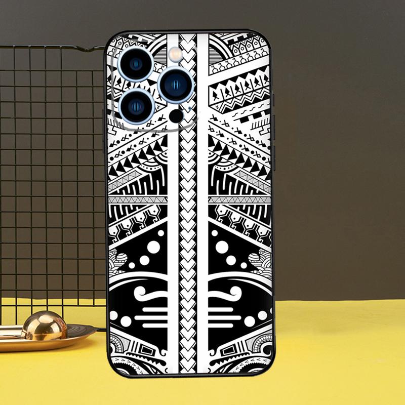 Maorský Polynéský Samojský Kmenový Kryt Pro iPhone 13 12 11 14 Pro Max XS Max XR X 6S 7 8 Plus SE 2020 Zadní Kryt Pouzdro na Telefon