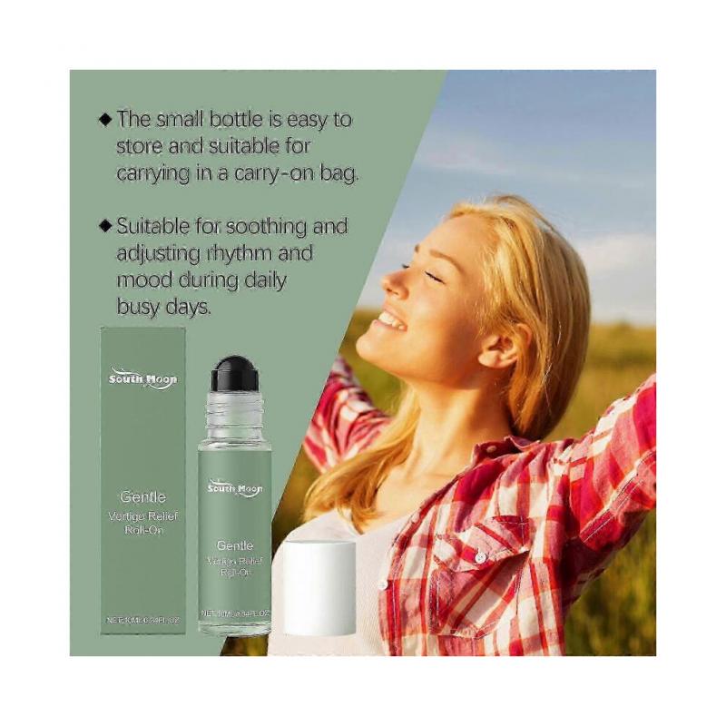 3X Anti-yrsel Roll-on, Vertigo Ease Roller 10 ml, Naturliga & Snabbtverkande Eteriska Oljor för Stöd vid Vertigo och Yrsel