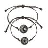 No Ip Handcrafted Metal Couple Bracelet With Glowinthedark Sun And Moon For Romantic Gift