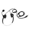 Phone Headset Dual 3.5mm Plug Binaural Adjustable Volume Wired Customer Service Headphone with Mic for PC Business