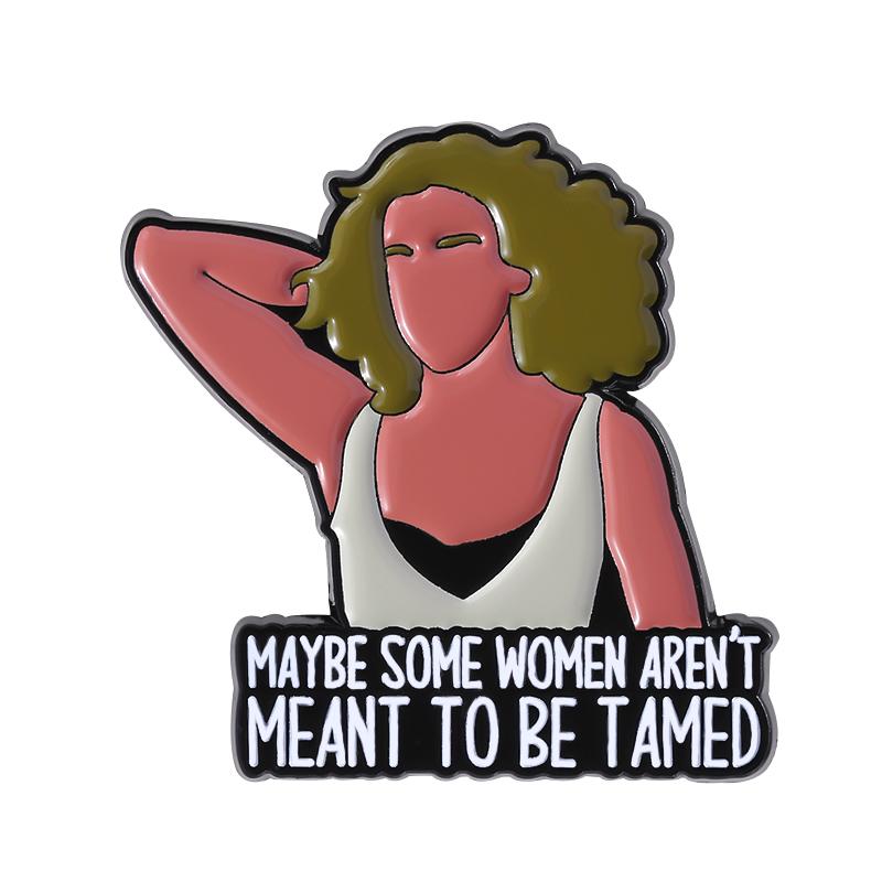 Dziewczyny Bądźcie Sobą Emaliowane Przypinki Niestandardowe KOCHAM CIĘ ALE KOCHAM SIEBIE BARDZIEJ Broszki Odznaki na Klapę Ubrania Śmieszne Biżuteria Prezent Przyjaciółki