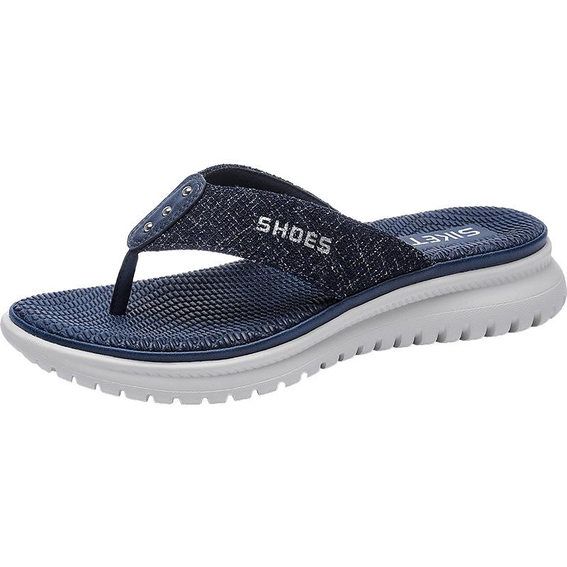 

Fashion New Summer Products European And American Sandals For Women Simple Flip Flops Sports Wedge Casual Large-Size Slippers Simple 35