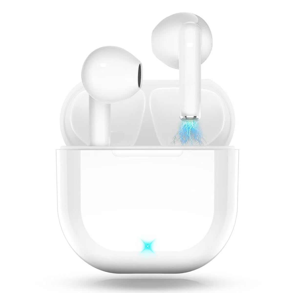 

Evolution Model Bluetooth Technology Wireless Bluetooth Sound CVC Noise Low Fast Long Separate Left and Right Comfortable Compact and Volume Siri белый