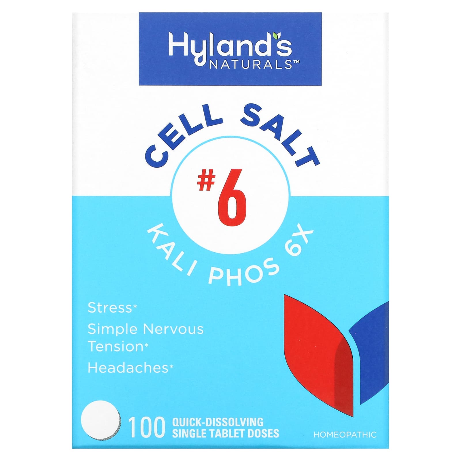 

Hyland S Naturals, Cell Salts #6, Kali Phos 6X, 100 Fast Dissolve Single Tablets