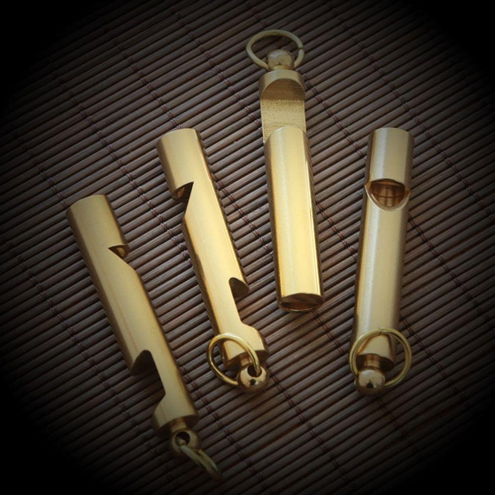 Equipment EDC Tool Pendant Pocket Tools Keychain Brass Whistle Survival EDC Whistle Referee Whisle