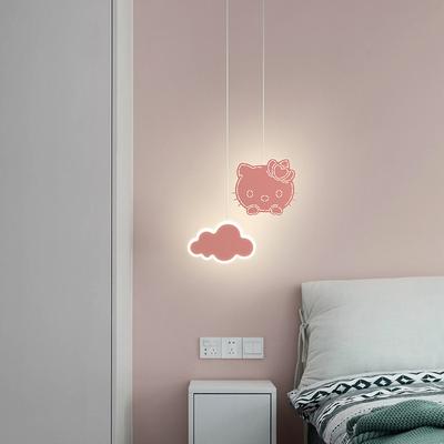Creative Children's Pendant Lamp for Bedroom Bedside Plane Star Cloud Moon Kids Baby Hanging Lights Home Decoration