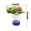 Pool Turtle Chlorine Dispenser Cute Turtle Chlorine Tablets Holder Floater Safe Clear Animal Floating Chlorinator For Hotel