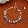 Natural Dangerous Material Blue Water Jadeite Jewelry S925 Sterling Silver Non-fading Bracelet Women's New Chinese Style Fashion Retro High Sense