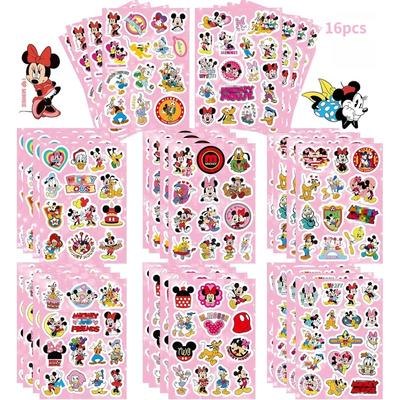 16 Stück Minnie Maus Aufkleber Scrapbooking Lehrer Belohnungsaufkleber Preise Minnie Maus Motto Geburtstagsparty Mitgebsel