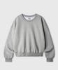 JEMUT Day Cut Crop Oversized Sweatshirt Gray Kjmt2648