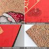Christmas Carpet Cartoon Dwarf Door Mat Red Santa Claus Floor Mat Holiday Decoration Indoor and Outdoor Foot Mat Absorbent Mat