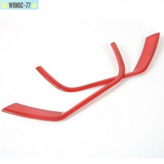 Front Fog Light Lamp Strips Decor Trim Fit For Jeep Compass 2017- Red
