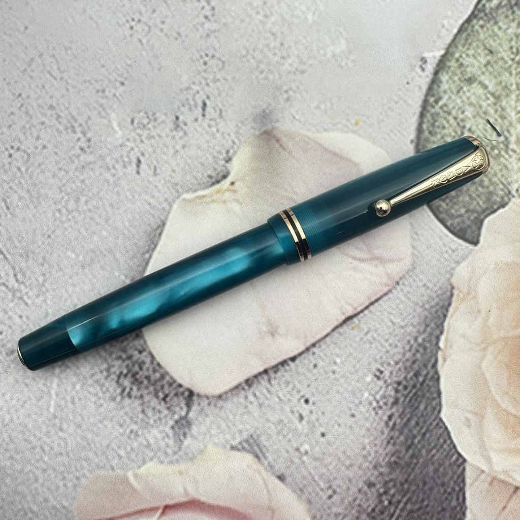 ADMOK 28 Pluma Fuente de Llenado al Vacío Plumín F/M BOCK Diseño Vintage Caligrafía Clásica Regalo PARA Coleccionista Regalo de Negocios Bolígrafo