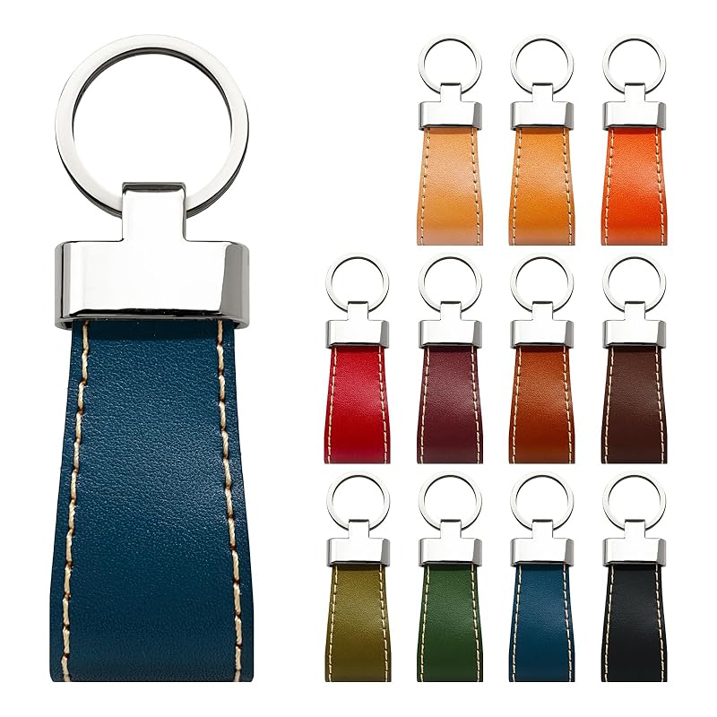 

[Trend SS] genuine leather tochigi leather smart key ring key ring men s ladies double ring key key genuine leather key ring bag charm cowhide leather
