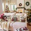 Christmas Sofa Decorative Cushion Cover Linen Printed Cushion Cover Home Living Room Bedroom Cushion