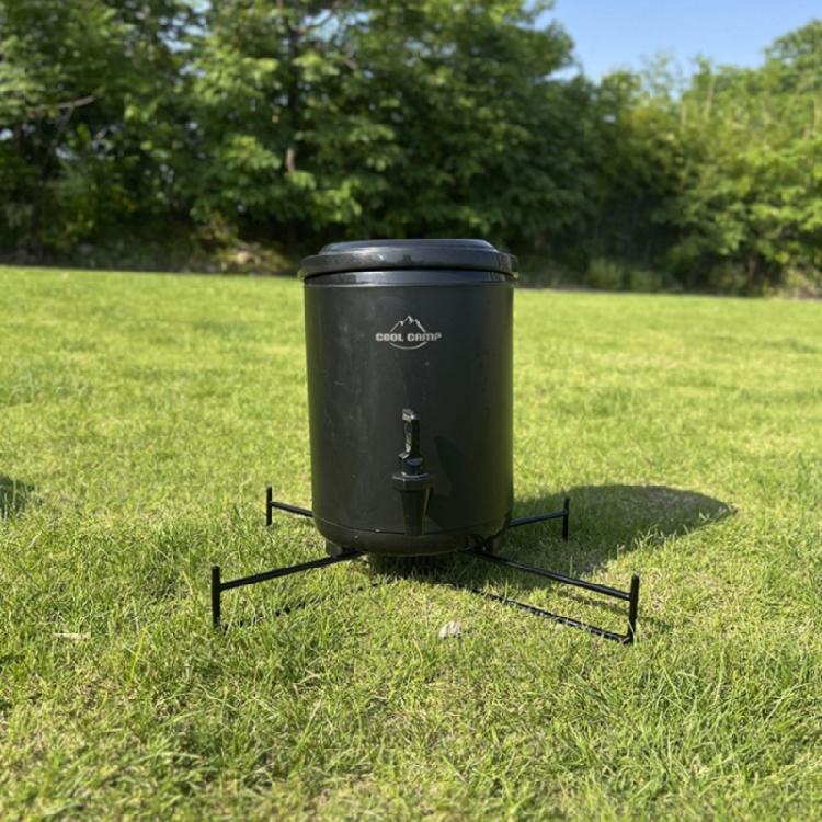 Outdoor Camping Foldable Metal Stand Cold Storage Box Suspended Brackets Trash Bag Brackets Suitcases Rack Easy to Carry