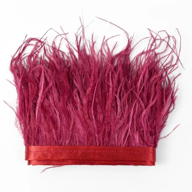 Feather2/5M 6cm Fringe Tassels for Skirt Latin Dress Feather Decorative Lace Trim Clothing Trimmings Fringes DIY Sewing Accessories