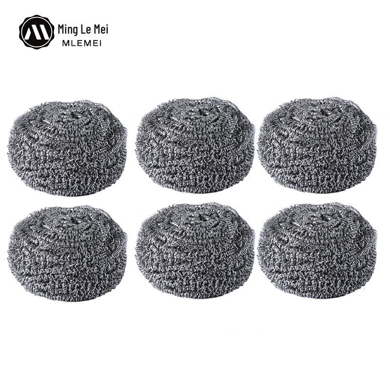 Ming Le Mei Steel Wool Scrubber 6-Pack