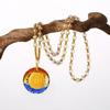 'Glazed Pendant Necklace with Shurangama and Six-Syllable Mantras'