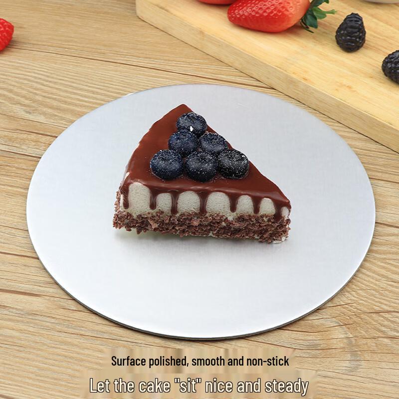 WS Thick Round Silver Cake Boards
