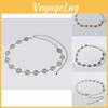 Elegante Gold Silber Wasser Diamant Schmetterling Blume Taille Kette Für Frauen Mode Accessoire