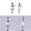 Childrens Navy Uniform Dance Costume With Polyester Fabric For Stage Performance