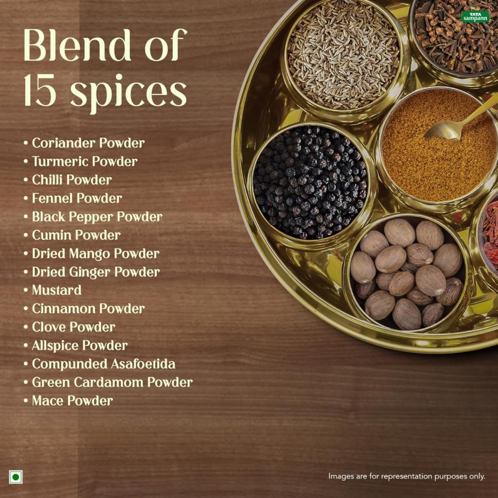 TATA Sampann Kitchen King Masala 100g Pack of 1 Crafted by Chef Sanjeev Kapoor for Rich Aroma and Flavor