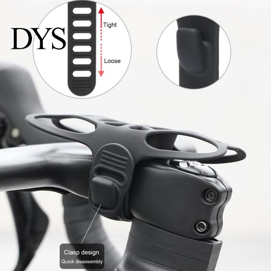 Bike Phone Mount Bicycle Silicone Holder Handlebar Adjustable Anti-slip Shockproof Universal Non-slip Cycling Mountain Road Mobile Cell Band
