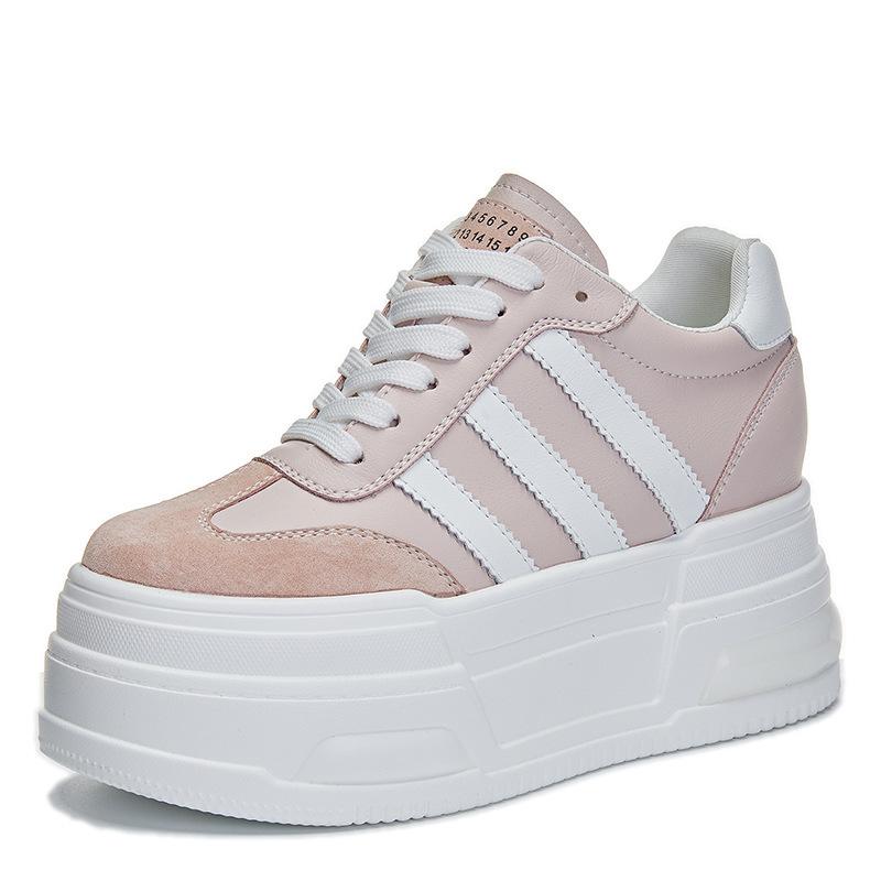Inner heightening new spring and autumn thick-soled ins sports and leisure shoes A