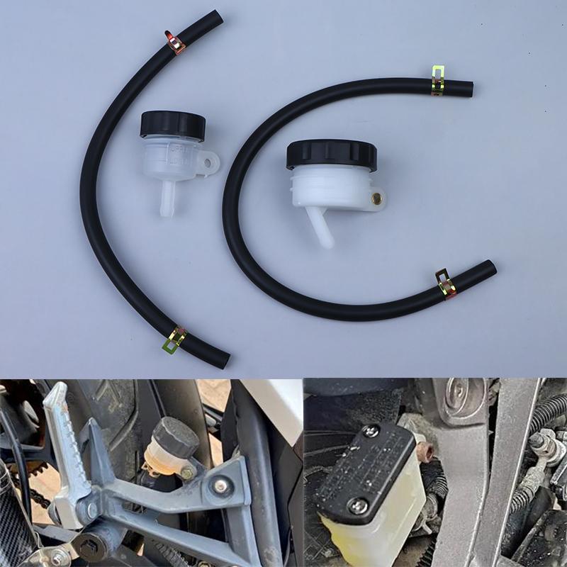 Universal Motorcycle Brake Oil Cup Non-deformable Foot Brake Master Cylinder Oil Tank for Sports Motorbike