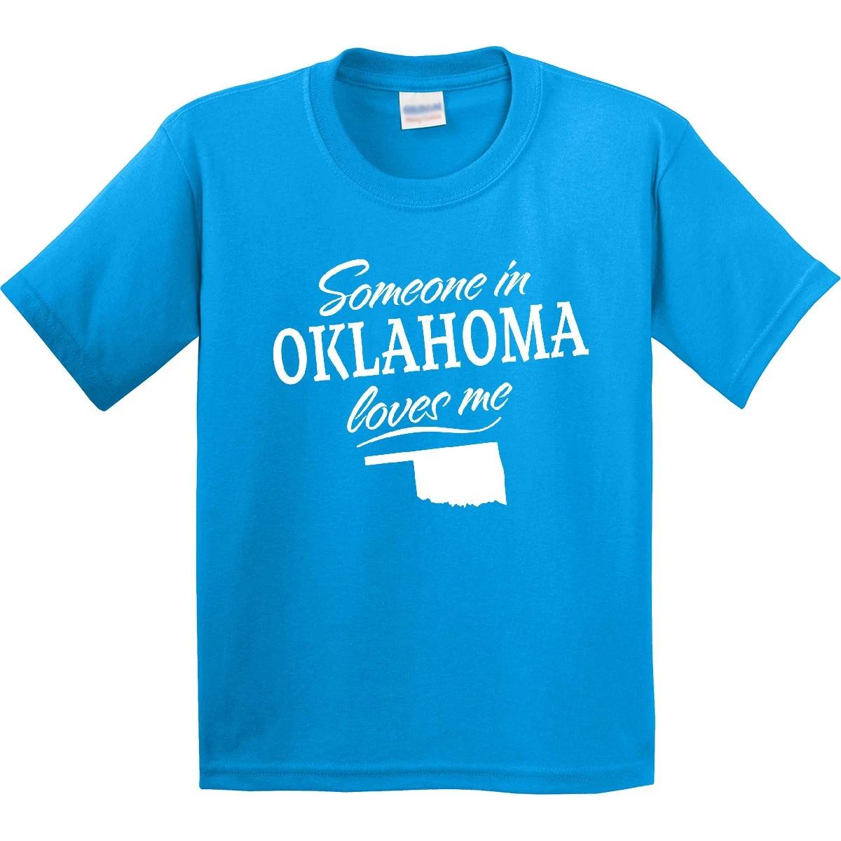 Inktastic Someone In Oklahoma Loves Me Youth T-Shirt State Home Family Kids Love 150