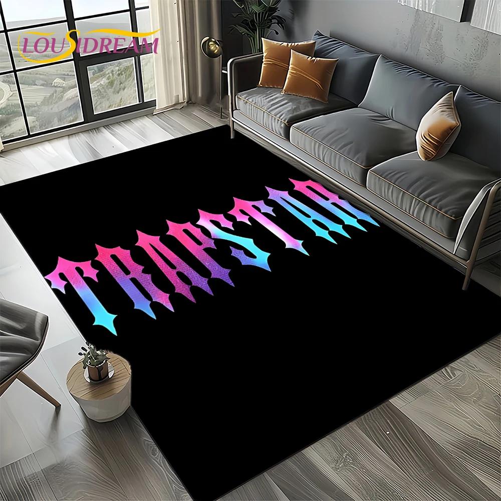 3D Fashion Trapstar London Logo Carpet Rug for Bedroom Living Room Home Sofa Decoration,Children Game Large Decor Floor Mat Gift