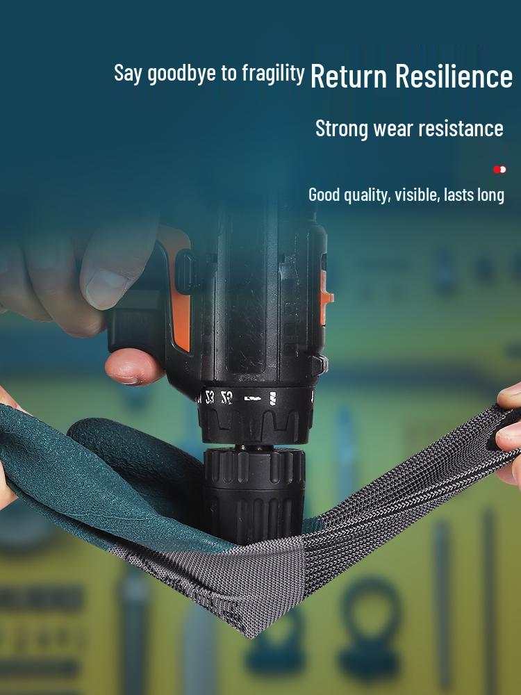 Arbeitshandschuhe: Strapazierfähiges, rutschfestes, wasserdichtes Gummi mit verstärktem Schutz für Arbeitsaufgaben