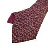 Hermes Gesamter Griff Seidenkrawatte Bordeaux Seide Herren Gebraucht