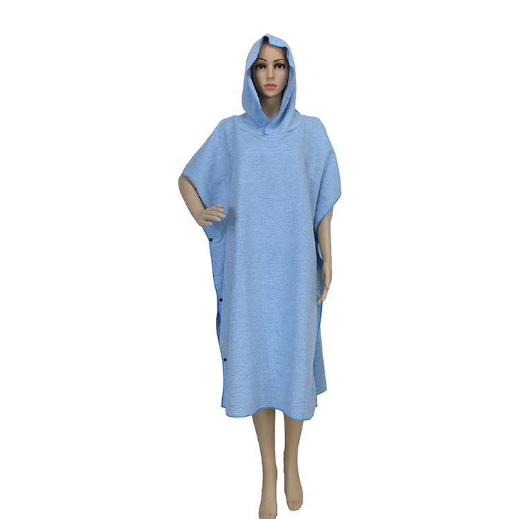 Ultrafine Fiber Hooded Beach Bathrobe and Portable Changing Towel