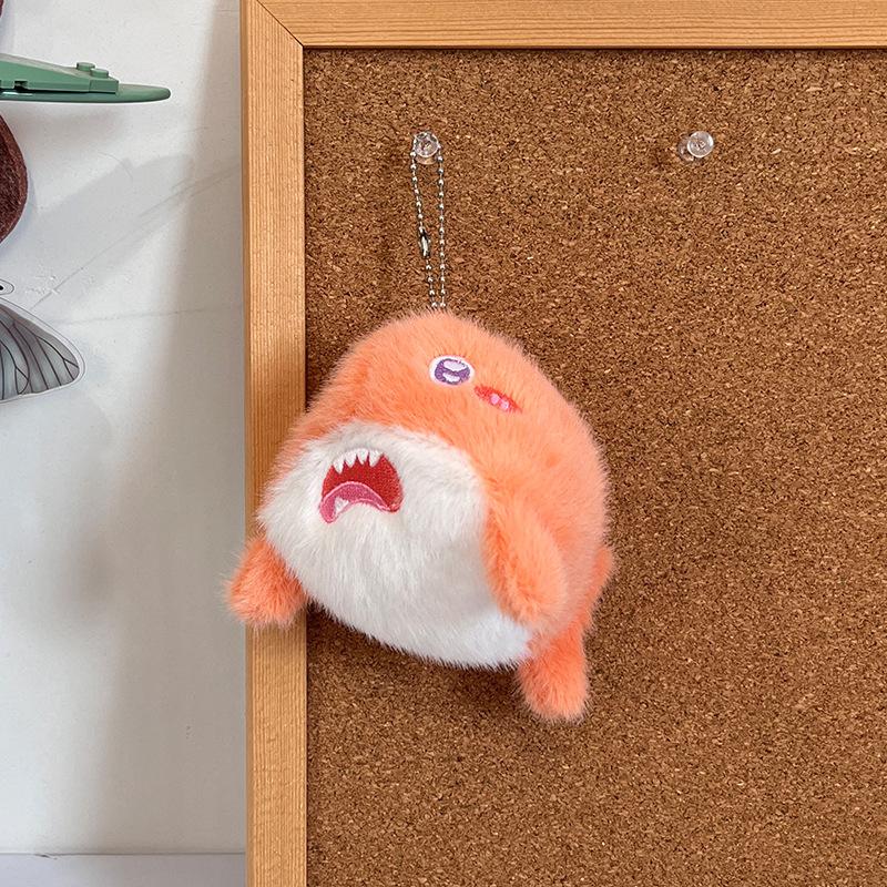 1Pcs Soft Simulation Animal Whale Small Pendant Turtle Ocean Animal Plush Keychain Starfish Pp Cotton Plush Toy Home Decoration