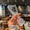 Weiche Wasserripple Transparente Telefonhülle für iPhone 11 12 13 14 15 Pro Max Stoßfeste Silikon-Stoßstangenabdeckung